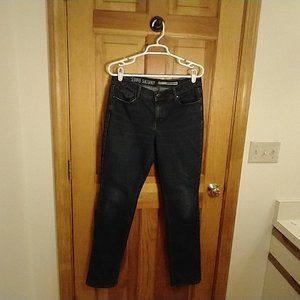 DKNY Jeans Soho Skinny Jeans, dark wash denim, size 8.